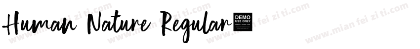 Human Nature Regular字体转换